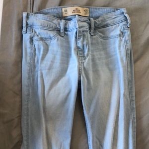 Light wash low-rise jeans from Hollister
